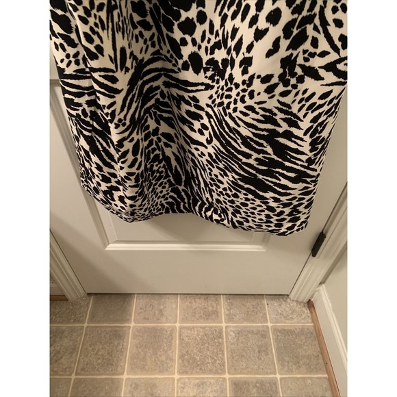 Sergio Hudson Women's Plus Size 2X Leopard Zebra Print Bustier Dress Bla… - Picture 12 of 16